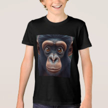 Retrato de anime chimpanzé doido e engraçado