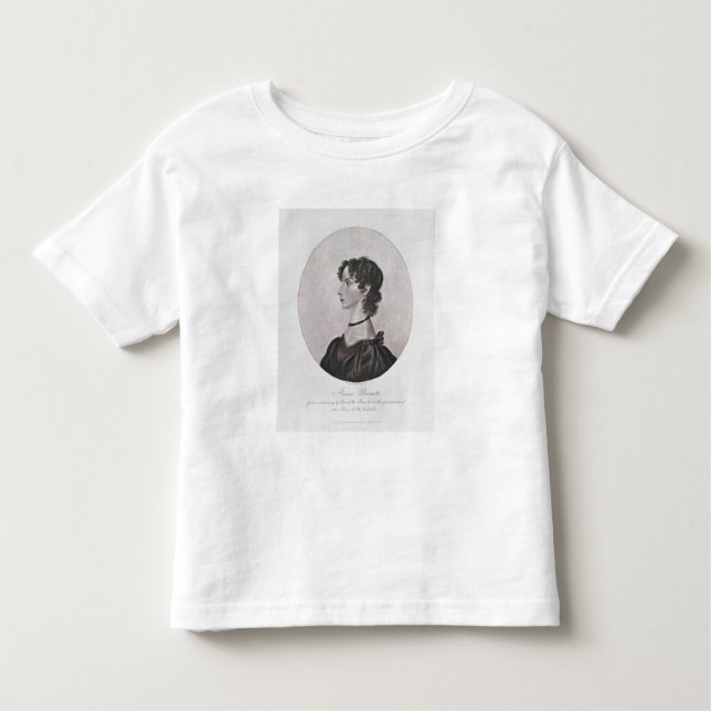 Camiseta Retrato de Anne Bronte (1820-49) de um desenho mim (Frente)