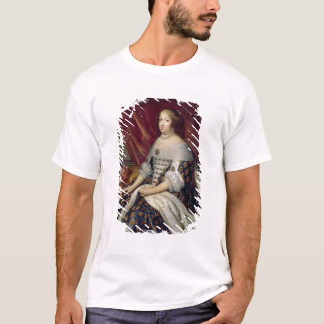 Camiseta Retrato de Anne da rainha de Áustria de France (Frente)
