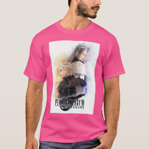 Camiseta Retrato De Aquarela De Estirpe De Nuvens E Sephiro