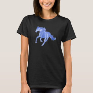 Camiseta Retrato de Arte Equino de Cavalgada de Cavalo Aman