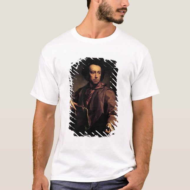 Camiseta Retrato de auto, 1773 (óleo no painel) (Frente)