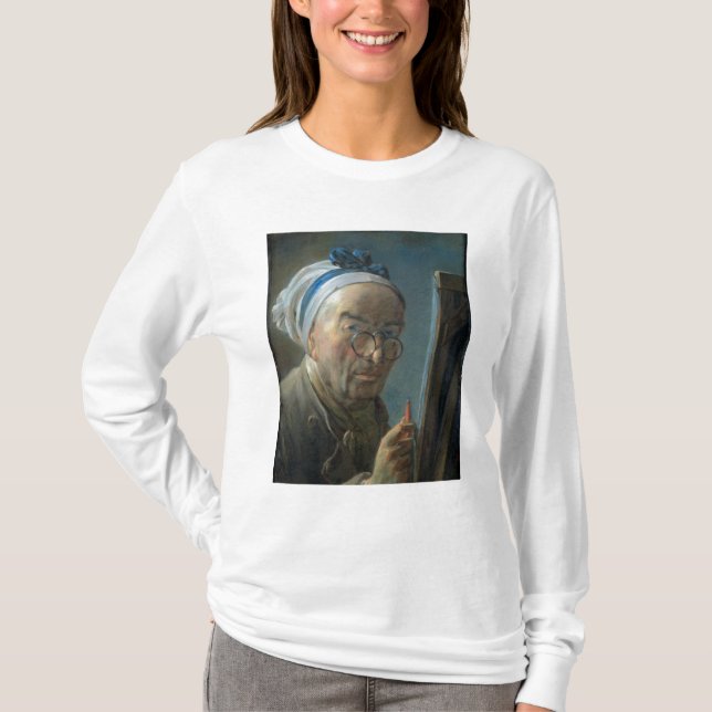 Camiseta Retrato de auto com uma armação, c.1775-79 (Frente)