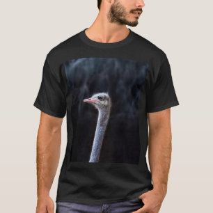 Camiseta retrato de avestruz