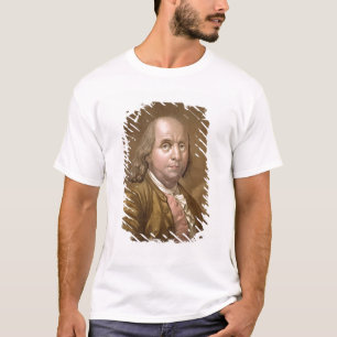 Camiseta Retrato de Benjamin Franklin (1706-90), 'do Le