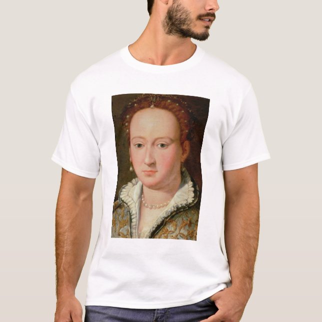 Camiseta Retrato de Bianca Cappello, c.1580 (óleo no cobre (Frente)