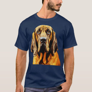 Camiseta Retrato de Bloodhound