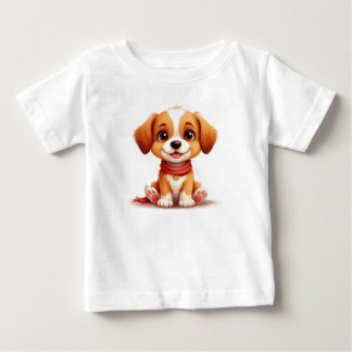Camiseta Retrato de Cachorrinho Fofo Para Amantes de Cachor
