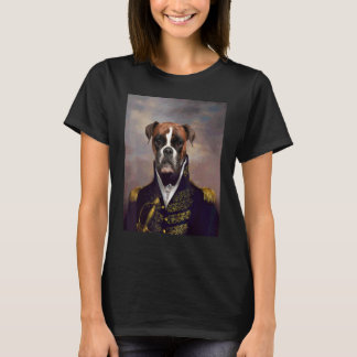 Camiseta Retrato de Cachorro Boxer Renascença Pet Medieval