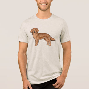 Camiseta Retrato de cachorro de desenho animado fofo do Ret