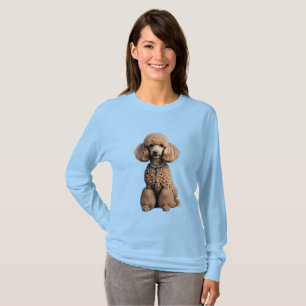 Camiseta Retrato de Cachorro Fofinho de Poodle