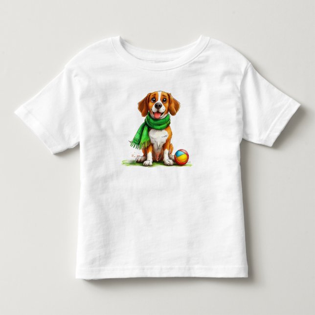 Camiseta Retrato de cachorro fofo (Frente)