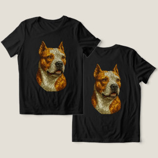 Camiseta Retrato de Cachorro Pitbull