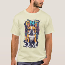 Retrato de Cachorro Único Com Cores Ousadas