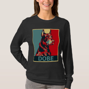Camiseta Retrato De Cão Aestético Doberman