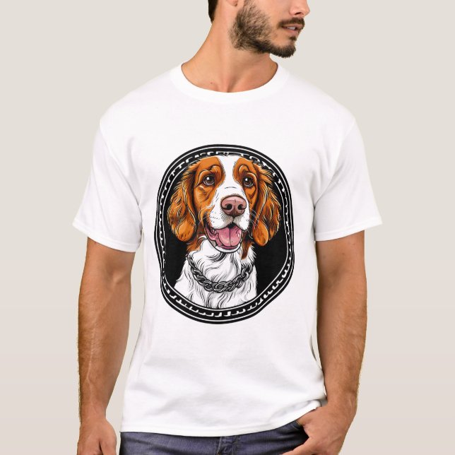 Camiseta retrato de cão Beagle presente para amantes de cãe (Frente)