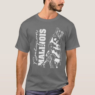 Camiseta Retrato de cão malinois belga