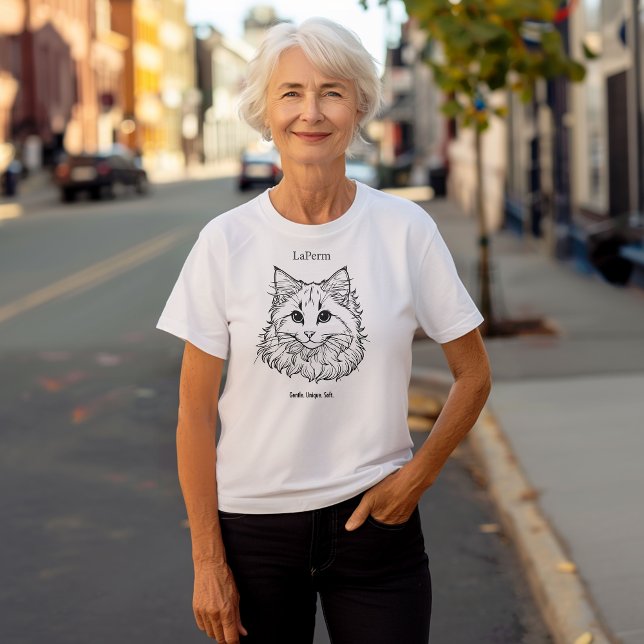 Camiseta Retrato de Cat LaPerm (Criador carregado)