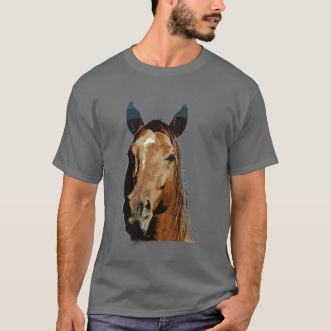 Camiseta Retrato de Cavalo (Frente)