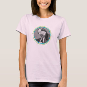 Camiseta Retrato de Charles Dickens com citações
