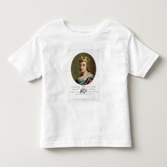 Camiseta Retrato de Charles V, chamado "" o rei sábio de F (Frente)