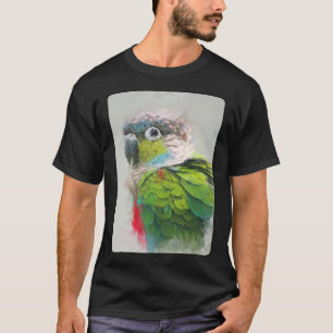 Camiseta Retrato de Conure 16 Animal Ave Papagaio Vida Selv