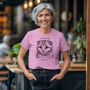 Camiseta Retrato de dobra escocesa