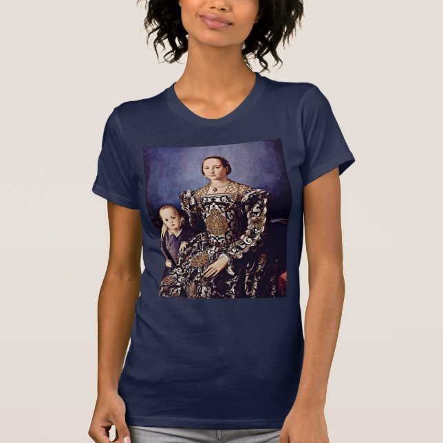 Camiseta Retrato de Eleonora di Toledo por Bronzino Angelo (Frente)