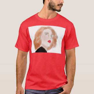 Camiseta retrato de escarlate