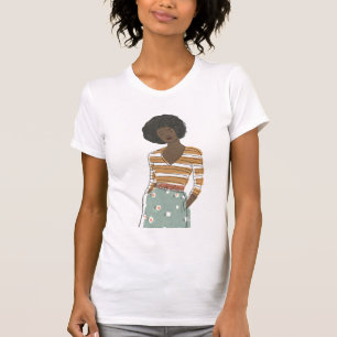 Camiseta Retrato de Fashion Vignette