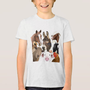 Camiseta Retrato de Fazenda engraçado