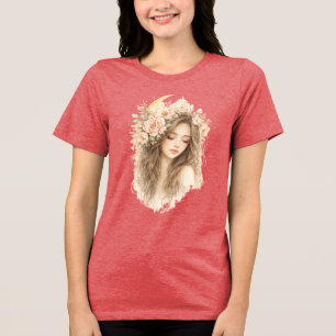 Camiseta Retrato de Floral Botânico