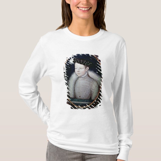 Camiseta Retrato de Francis II como o Dauphin de France (Frente)