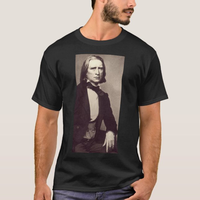 Camiseta Retrato de Franz Liszt (Frente)