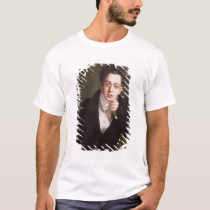 Camiseta Retrato de Franz Schubert, compositor austríaco