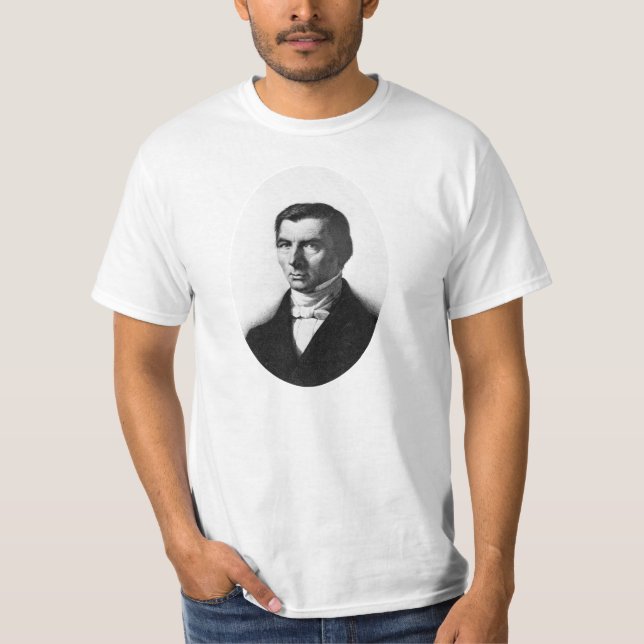 Camiseta Retrato de Frederic liberal clássico Bastiat (Frente)