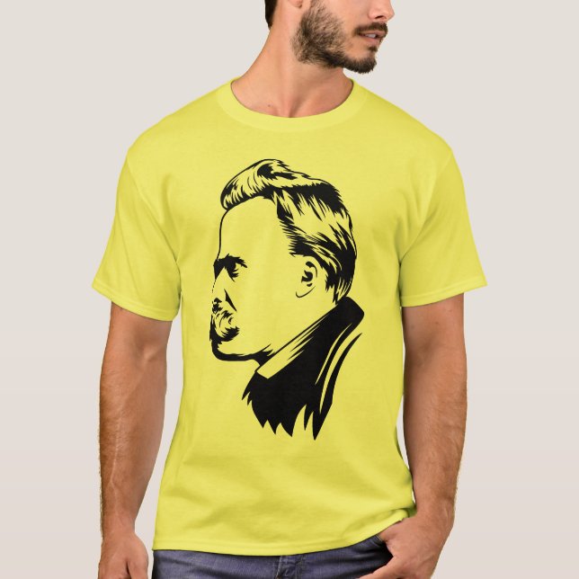 Camiseta Retrato de Frederich Nietzsche (Frente)