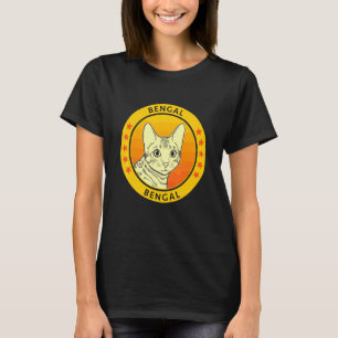 Camiseta Retrato de Gato Bengala
