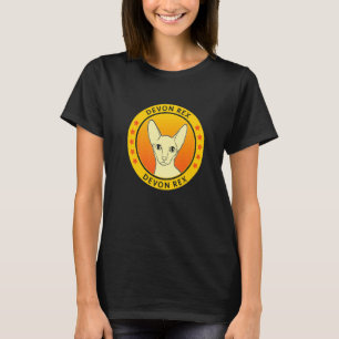 Camiseta Retrato de Gato Devon Rex