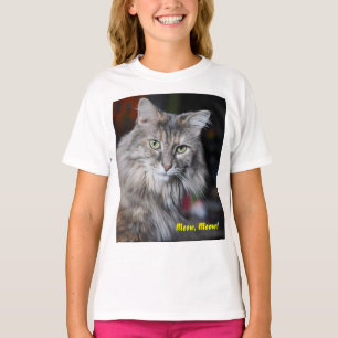 Camiseta Retrato de Gato Meow