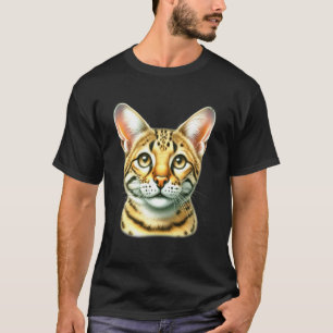 Camiseta Retrato de Gato Savannah