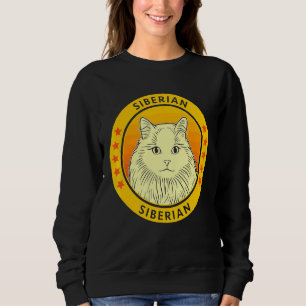 Camiseta Retrato de Gato Siberiano