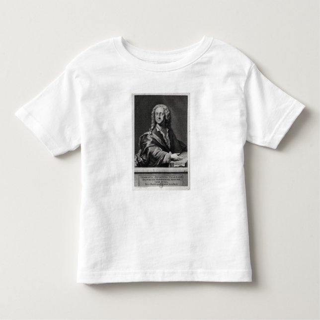 Camiseta Retrato de Georg Philipp Telemann (Frente)