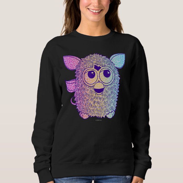Camiseta Retrato de gradiente Furby (Frente)