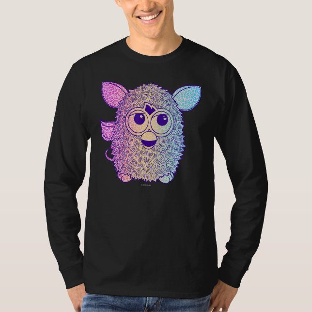 Camiseta Retrato de gradiente Furby (Frente)