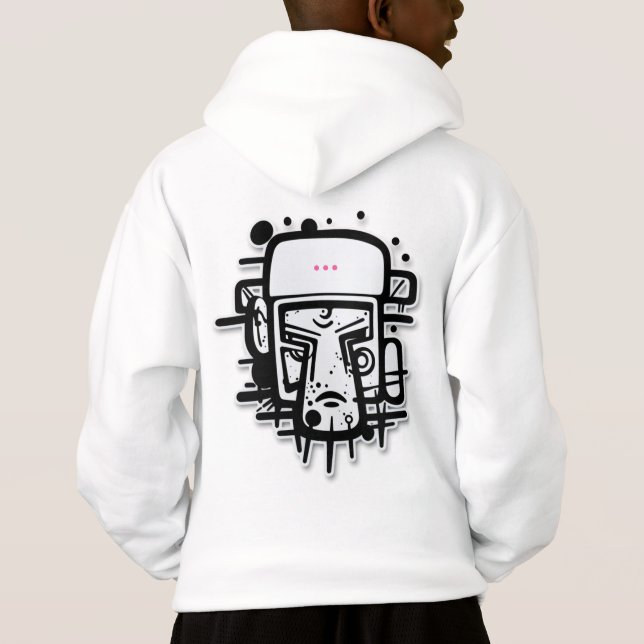 Camiseta retrato de grafite personalizado (Verso)