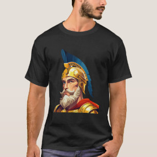 Camiseta Retrato de guerreiro grego antigo