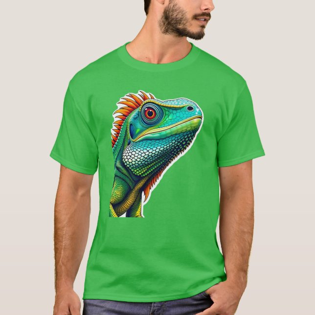 Camiseta Retrato de Iguana (Frente)