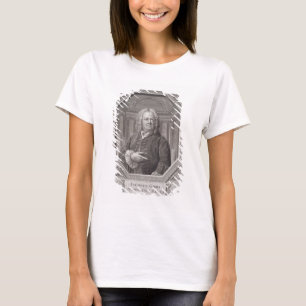 Camiseta Retrato de James Gibbs (1682-1754) 'dos planos, S