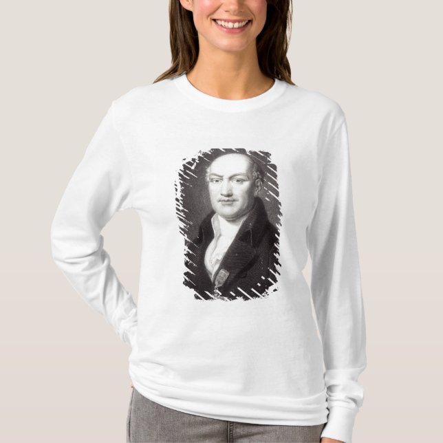 Camiseta Retrato de Jean Baptiste Joseph Delambre (Frente)